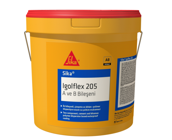 Sika Igolflex-205 İki Bileşenli, Çimento Ve Bitüm Kauçuk Esaslı Su Yalıtım Malzemesi