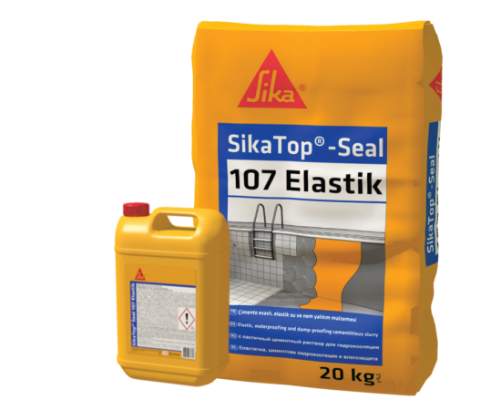 SikaTop - Seal 107 Elastik - Çimento Esaslı Elastik Su ve Nem Yalıtım Malzemesi