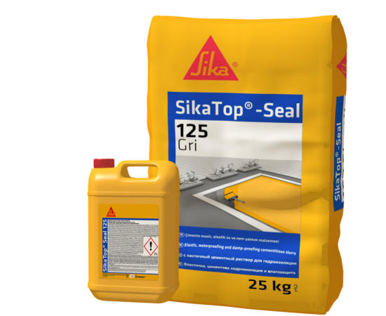 SikaTop - Seal 125 - GRİ-BEYAZ Çimento Esaslı Yarı Elastik Su Yalıtım Malzemesi